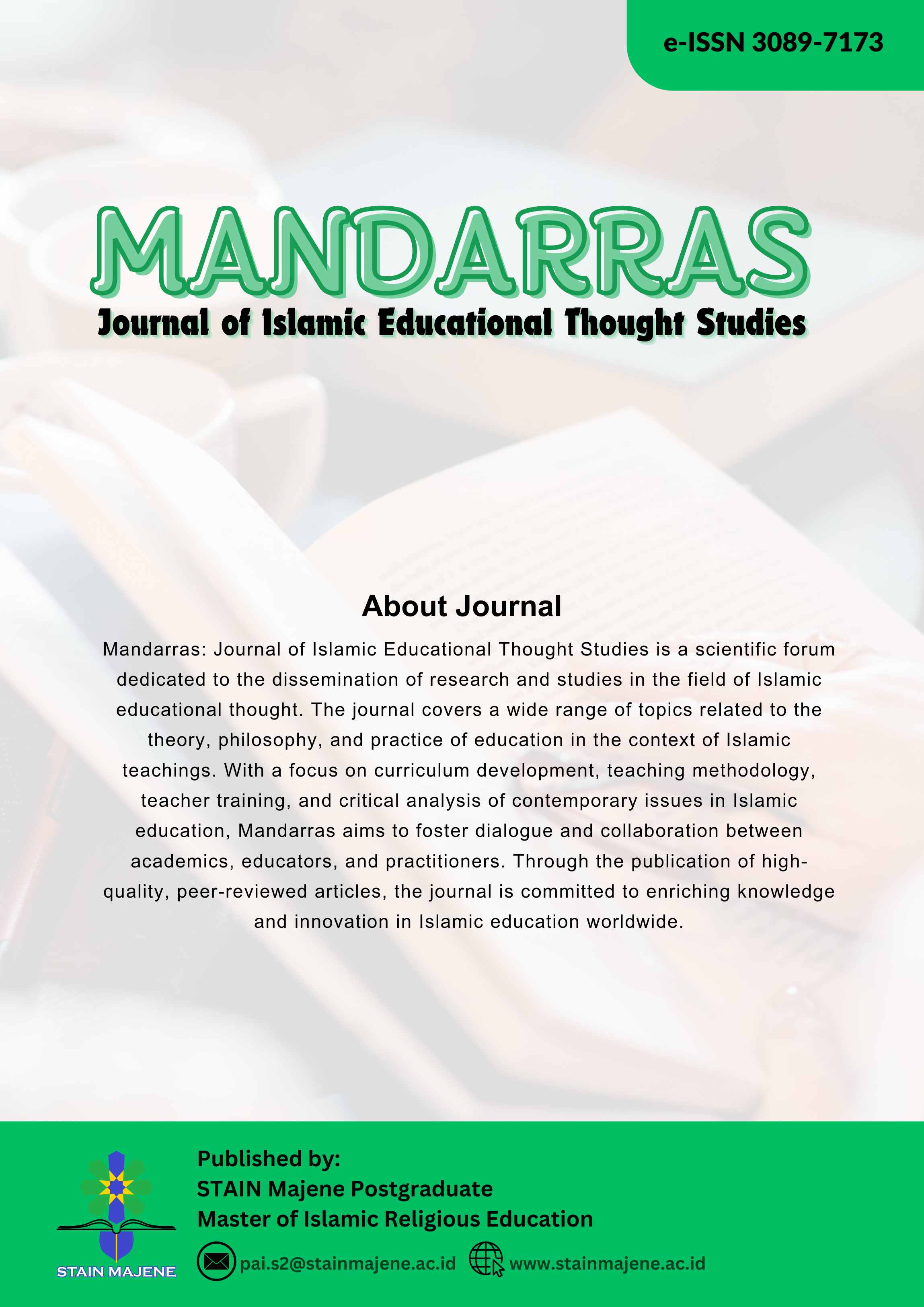 					View Vol. 2 No. 2 (2025): Jurnal Studi Pemikiran Pendidikan Islam
				